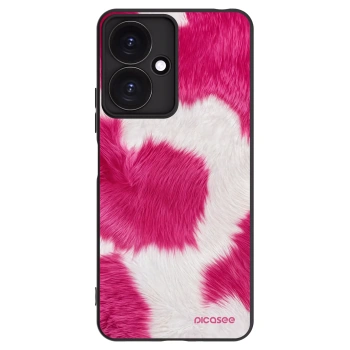 Picasee Xiaomi Redmi 13C 5G Hülle - Schwarzes Silikon - Pink Moo