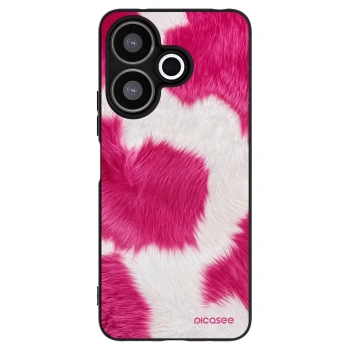 Picasee Xiaomi Redmi 13 4G Hülle - Schwarzes Silikon - Pink Moo