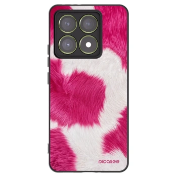Picasee Xiaomi 14T Hülle - Schwarzes Silikon - Pink Moo