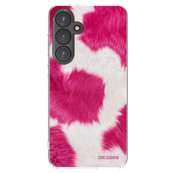 Picasee Samsung Galaxy S24 FE S721B Hülle - Transparentes Silikon - Pink Moo