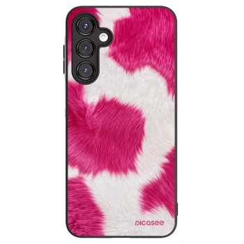Picasee Samsung Galaxy A16 5G Hülle - Schwarzes Silikon - Pink Moo