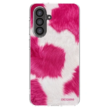 Picasee Samsung Galaxy A56 5G A566B Hülle - Transparentes Silikon - Pink Moo