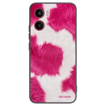 Picasee Motorola Moto G05 Hülle - Schwarzes Silikon - Pink Moo