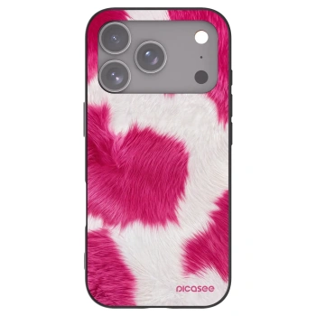 Picasee Apple iPhone 17 Pro Hülle - Schwarzes Silikon - Pink Moo