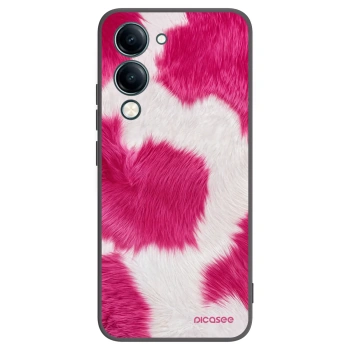 Picasee Vivo Y29s 5G Hülle - Schwarzes Silikon - Pink Moo