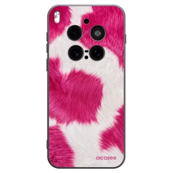 Picasee Vivo X300 Pro Hülle - Schwarzes Silikon - Pink Moo