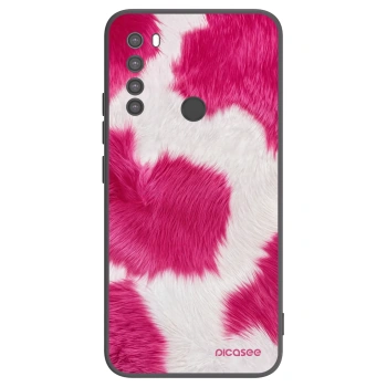 Picasee Xiaomi Redmi Note 8 Hülle - Schwarzes Silikon - Pink Moo