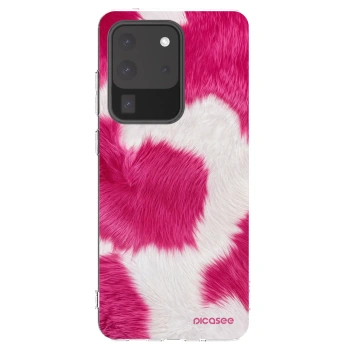 Picasee Samsung Galaxy S20 Ultra 5G G988F Hülle - Transparentes Silikon - Pink Moo