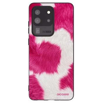 Picasee Samsung Galaxy S20 Ultra 5G G988F Hülle - Schwarzes Silikon - Pink Moo