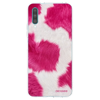 Picasee Samsung Galaxy A30s A307F Hülle - Transparentes Silikon - Pink Moo