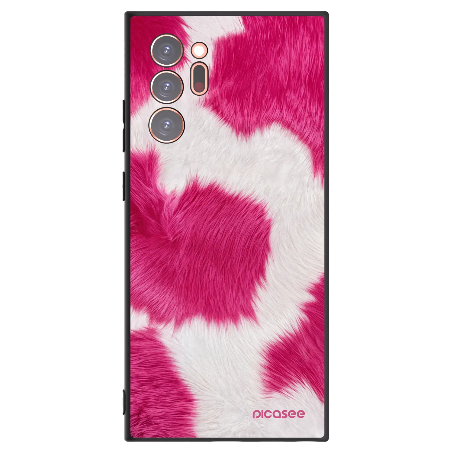 Picasee Samsung Galaxy Note 20 Ultra Hülle - Schwarzes Silikon - Pink Moo