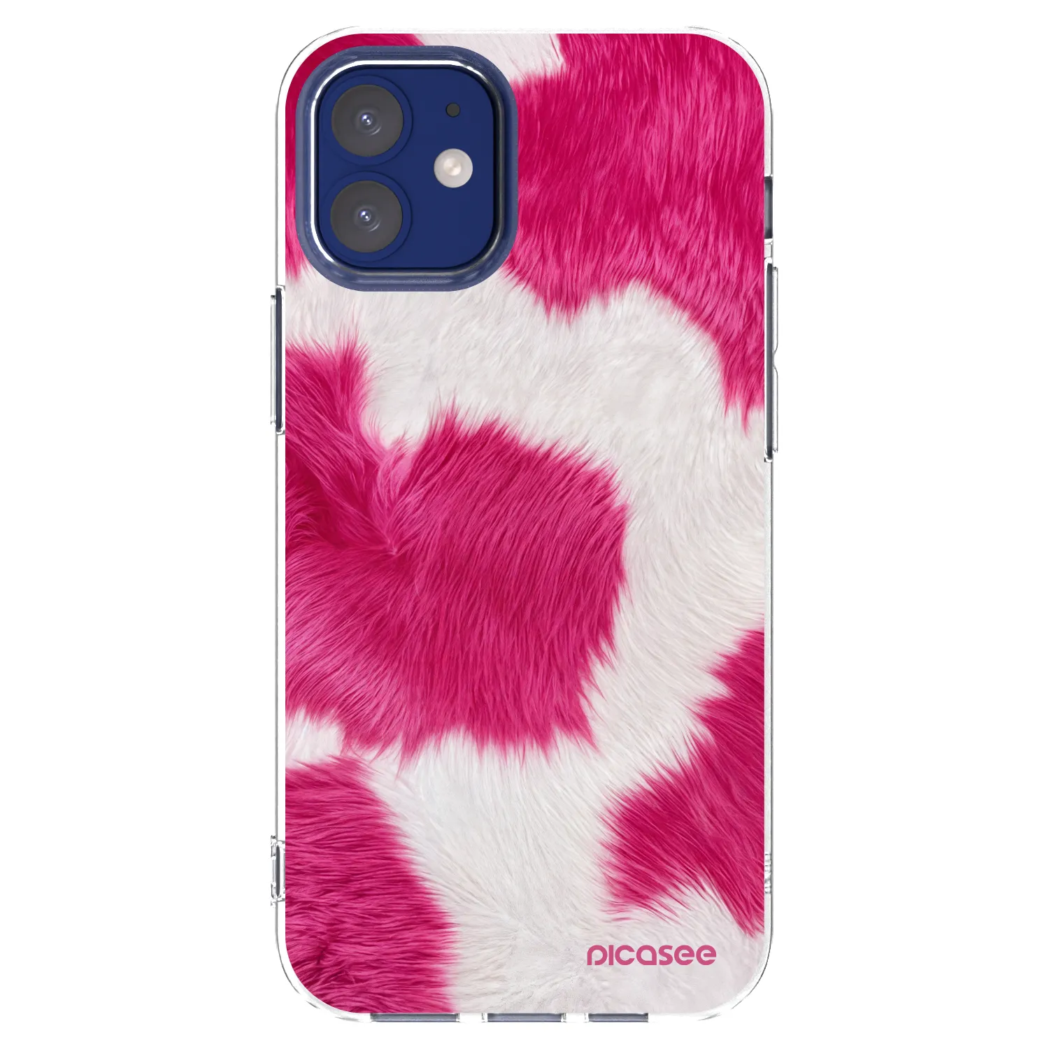 Picasee Apple iPhone 12 mini Hülle - Transparentes Silikon - Pink Moo