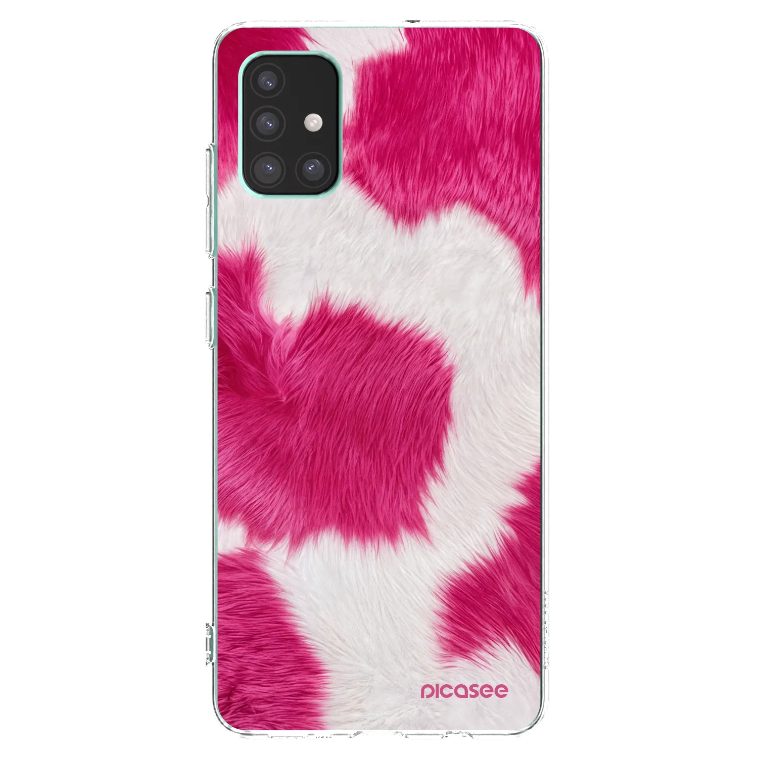 Picasee Samsung Galaxy M51 M515F Hülle - Transparentes Silikon - Pink Moo