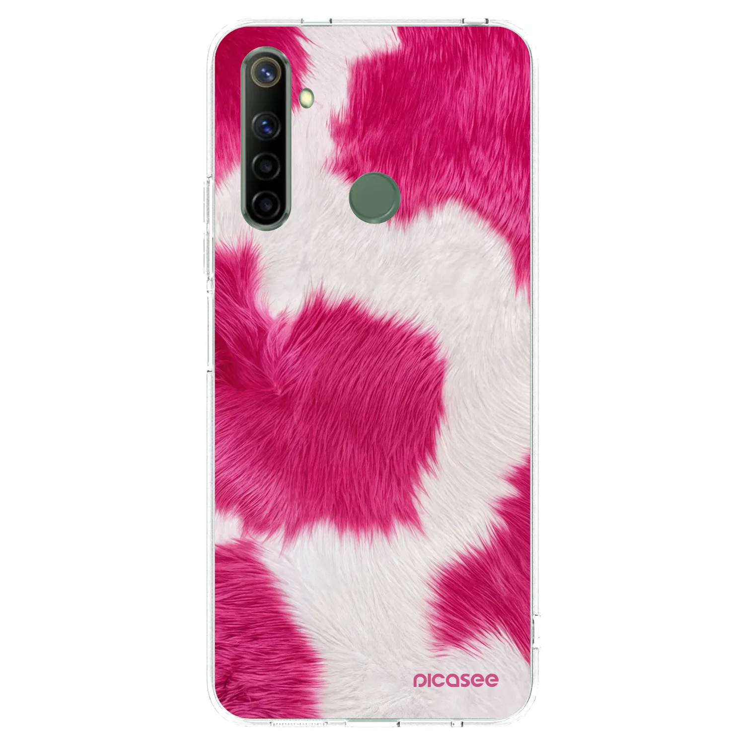 Picasee Realme 6i Hülle - Transparentes Silikon - Pink Moo