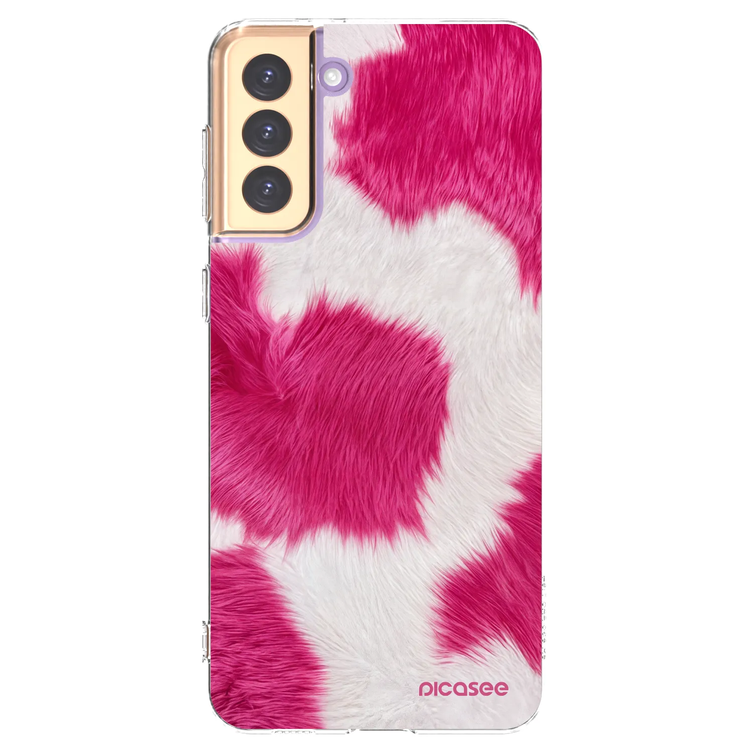 Picasee Samsung Galaxy S21+ 5G G996F Hülle - Transparentes Silikon - Pink Moo