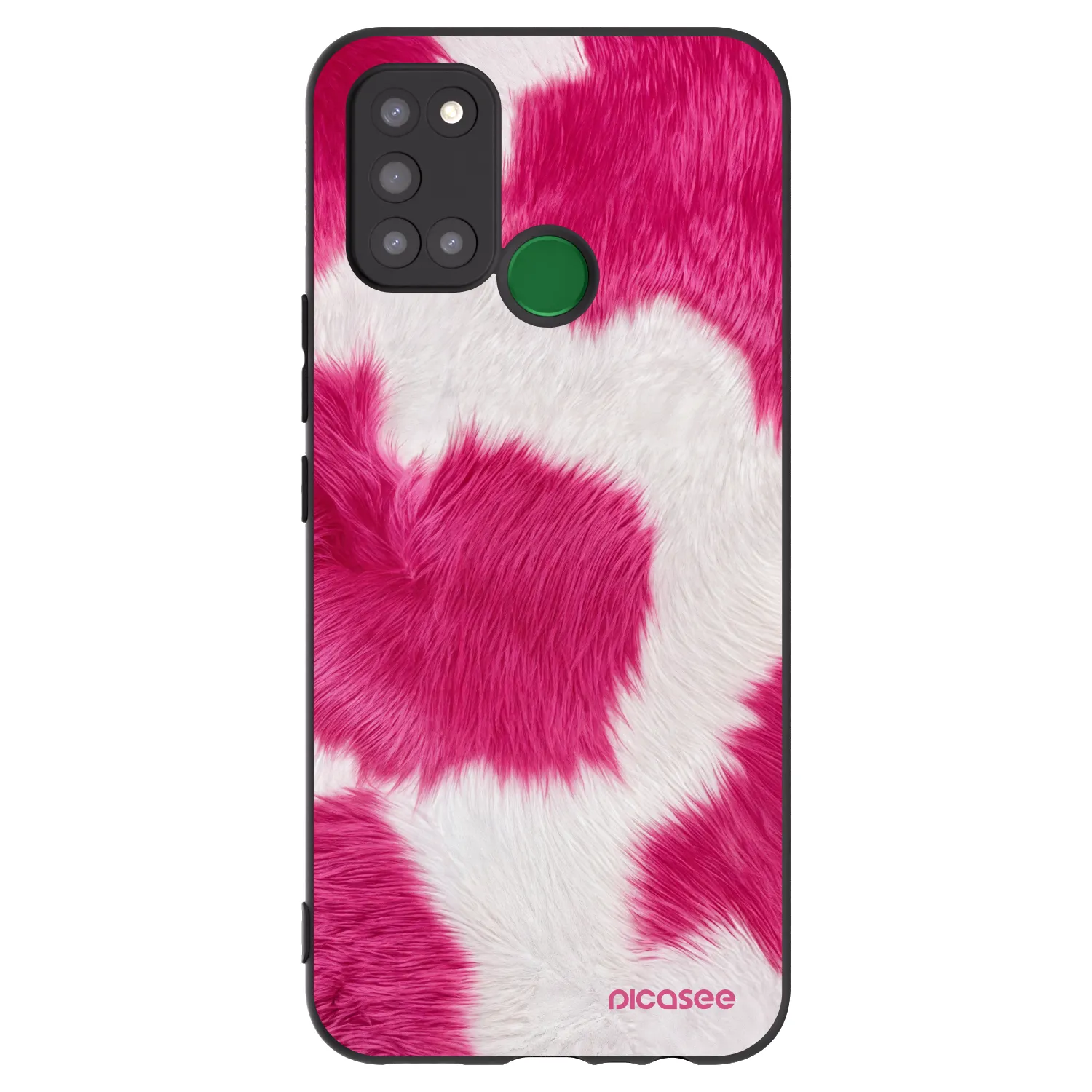 Picasee Realme 7i Hülle - Schwarzes Silikon - Pink Moo