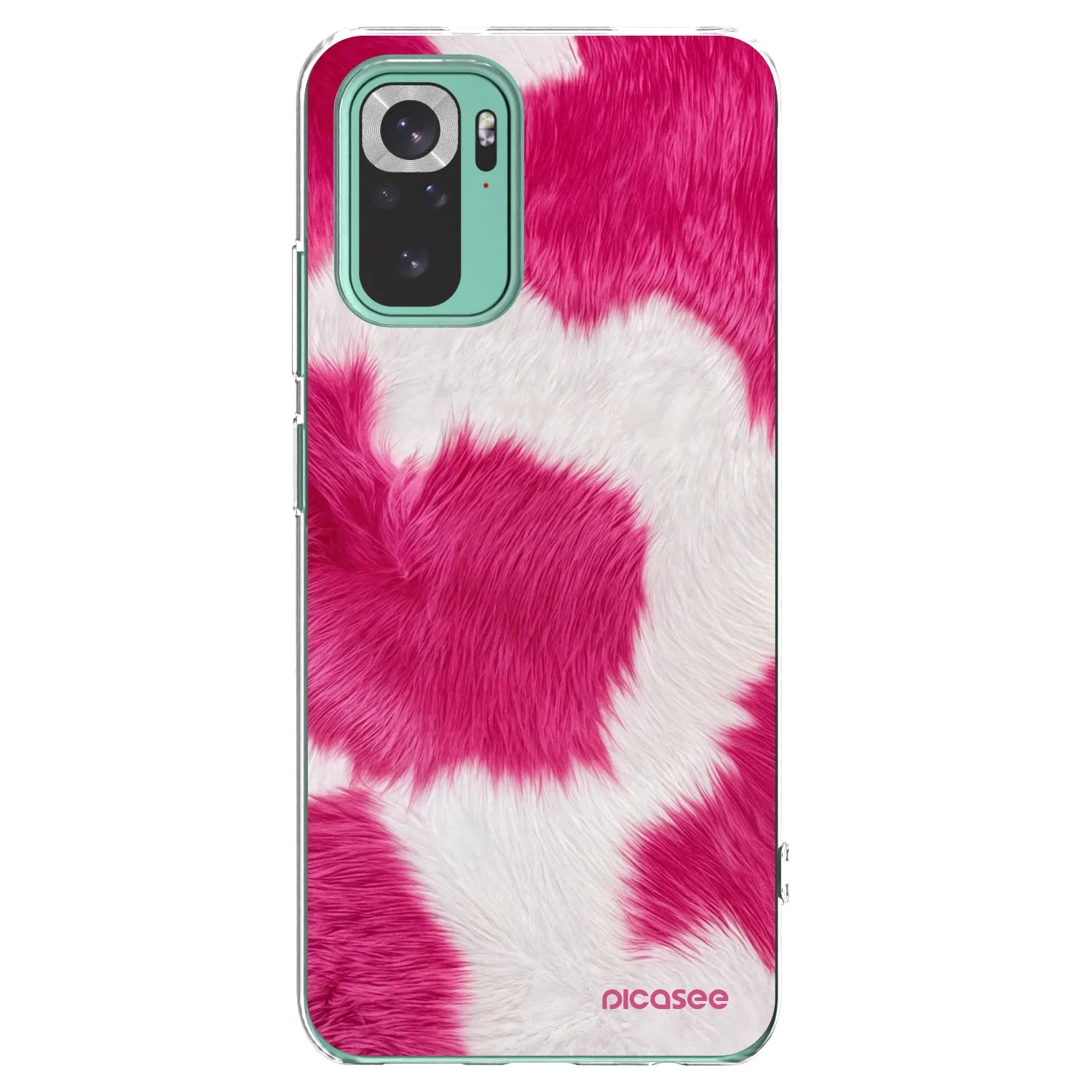 Picasee Xiaomi Redmi Note 10 Pro Hülle - Transparentes Silikon - Pink Moo
