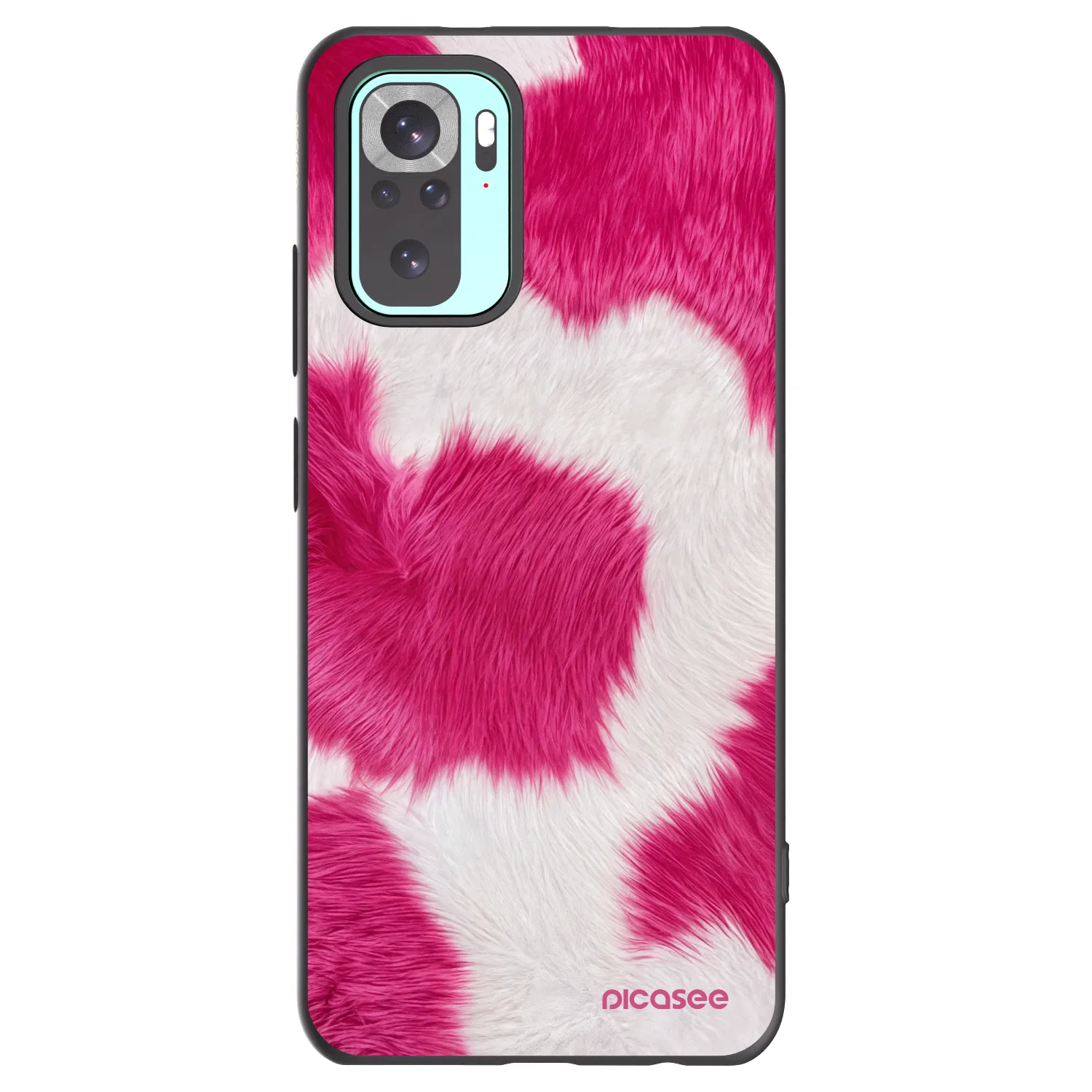 Picasee Xiaomi Redmi Note 10 Pro Hülle - Schwarzes Silikon - Pink Moo
