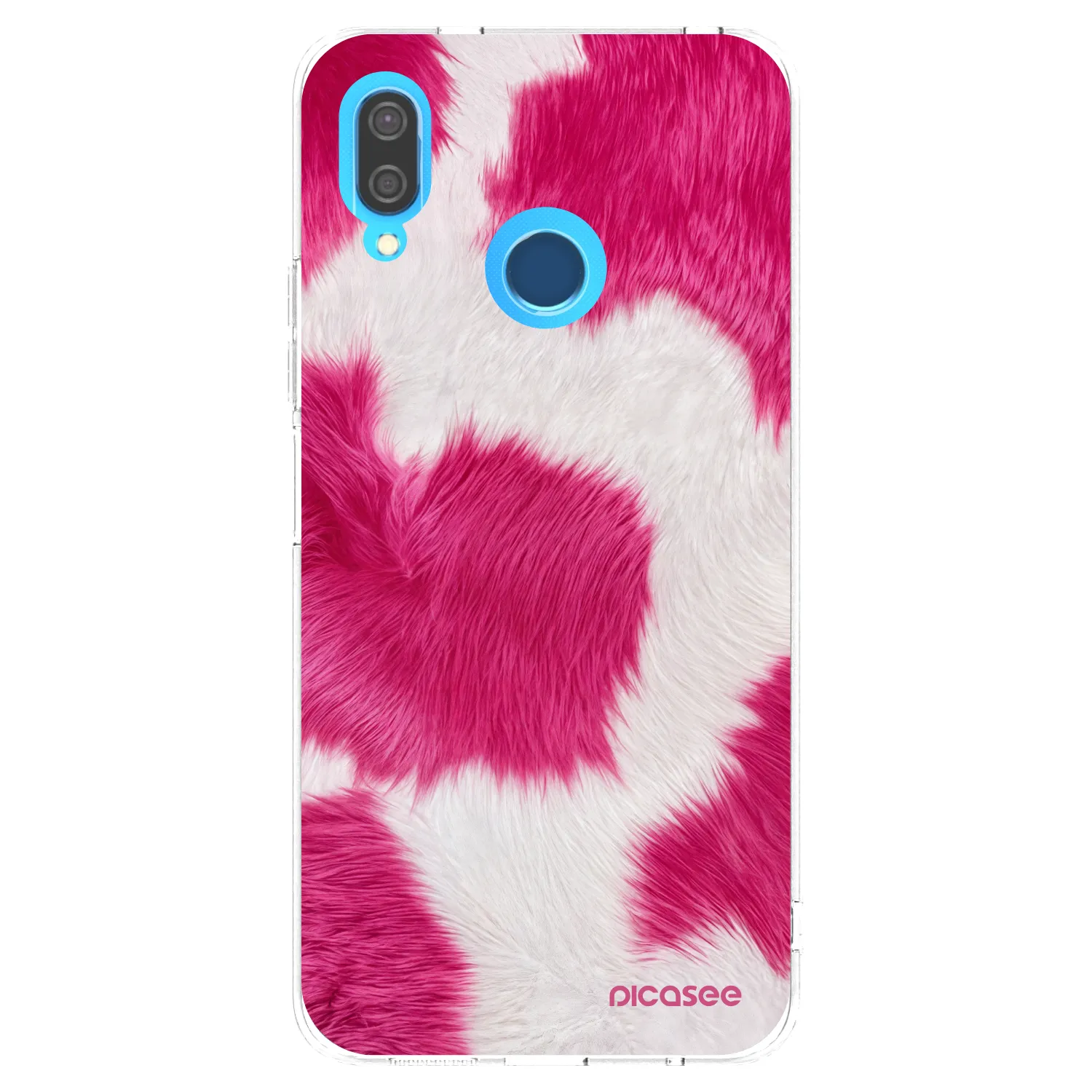 Picasee Huawei P20 Lite Hülle - Transparentes Silikon - Pink Moo