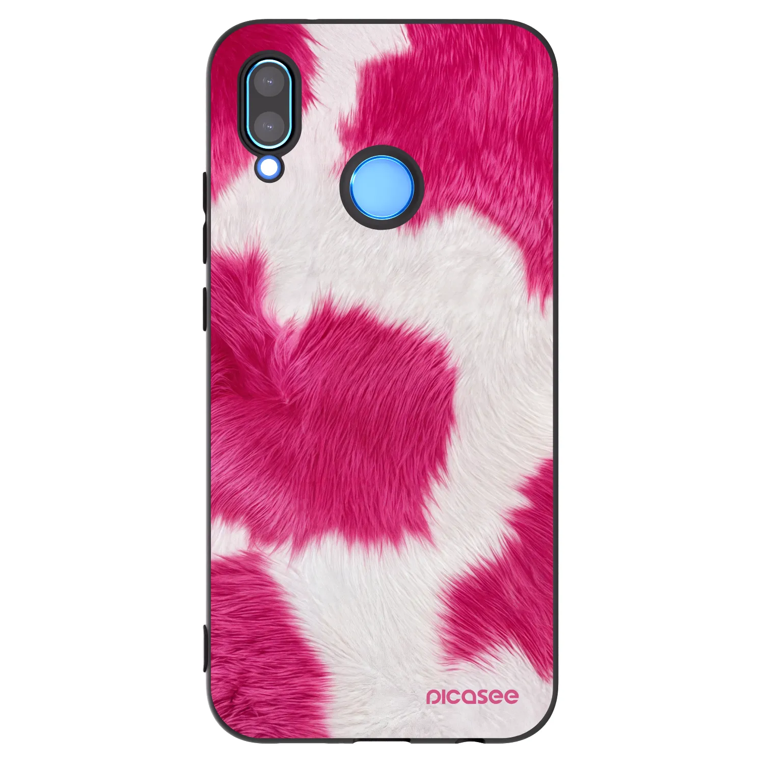 Picasee Huawei P20 Lite Hülle - Schwarzes Silikon - Pink Moo