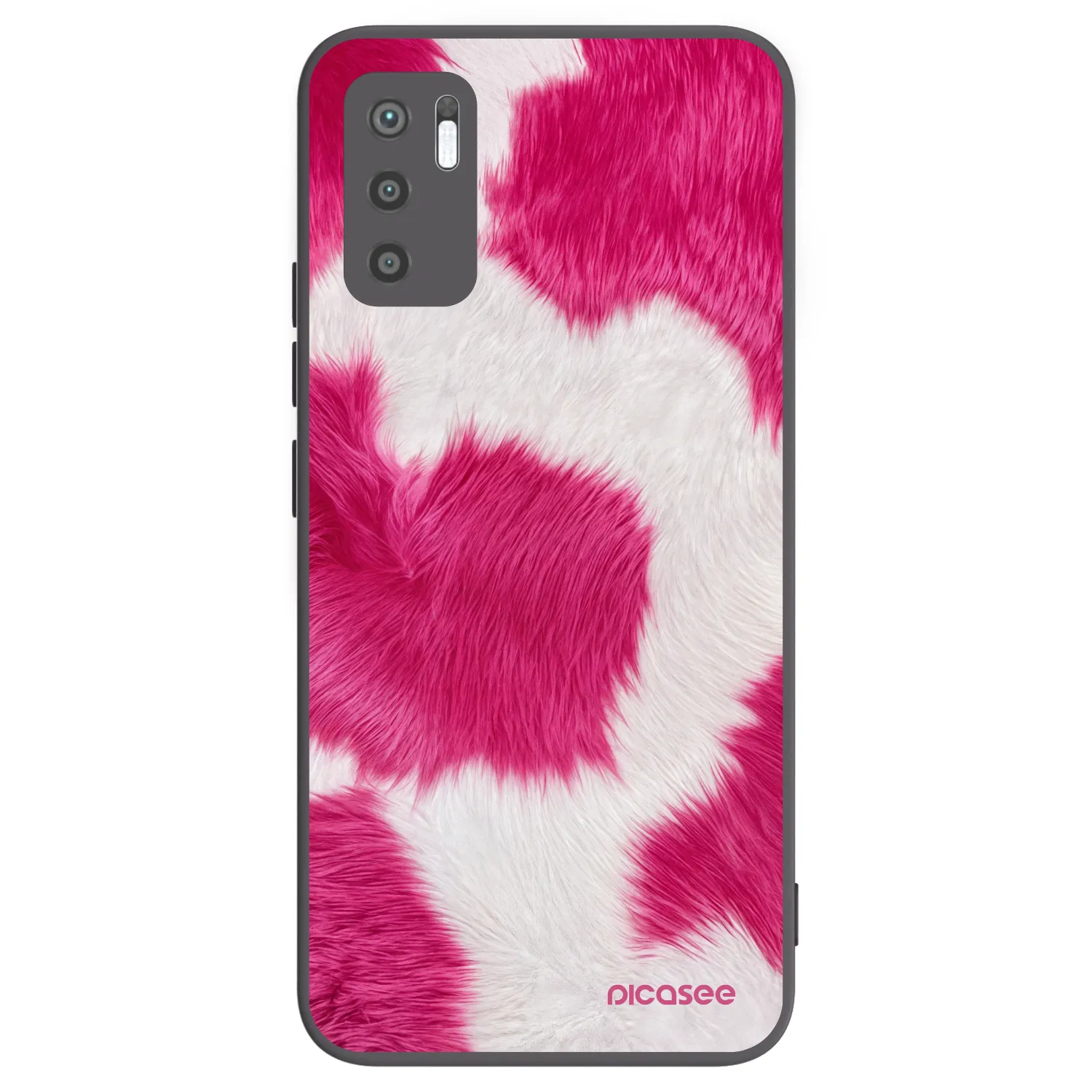 Picasee Xiaomi Redmi Note 10 5G Hülle - Schwarzes Silikon - Pink Moo