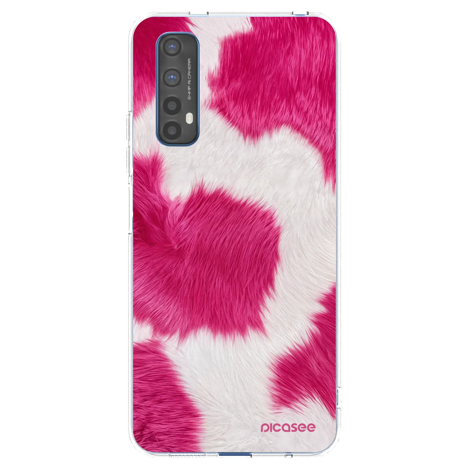 Picasee Realme 7 Hülle - Transparentes Silikon - Pink Moo