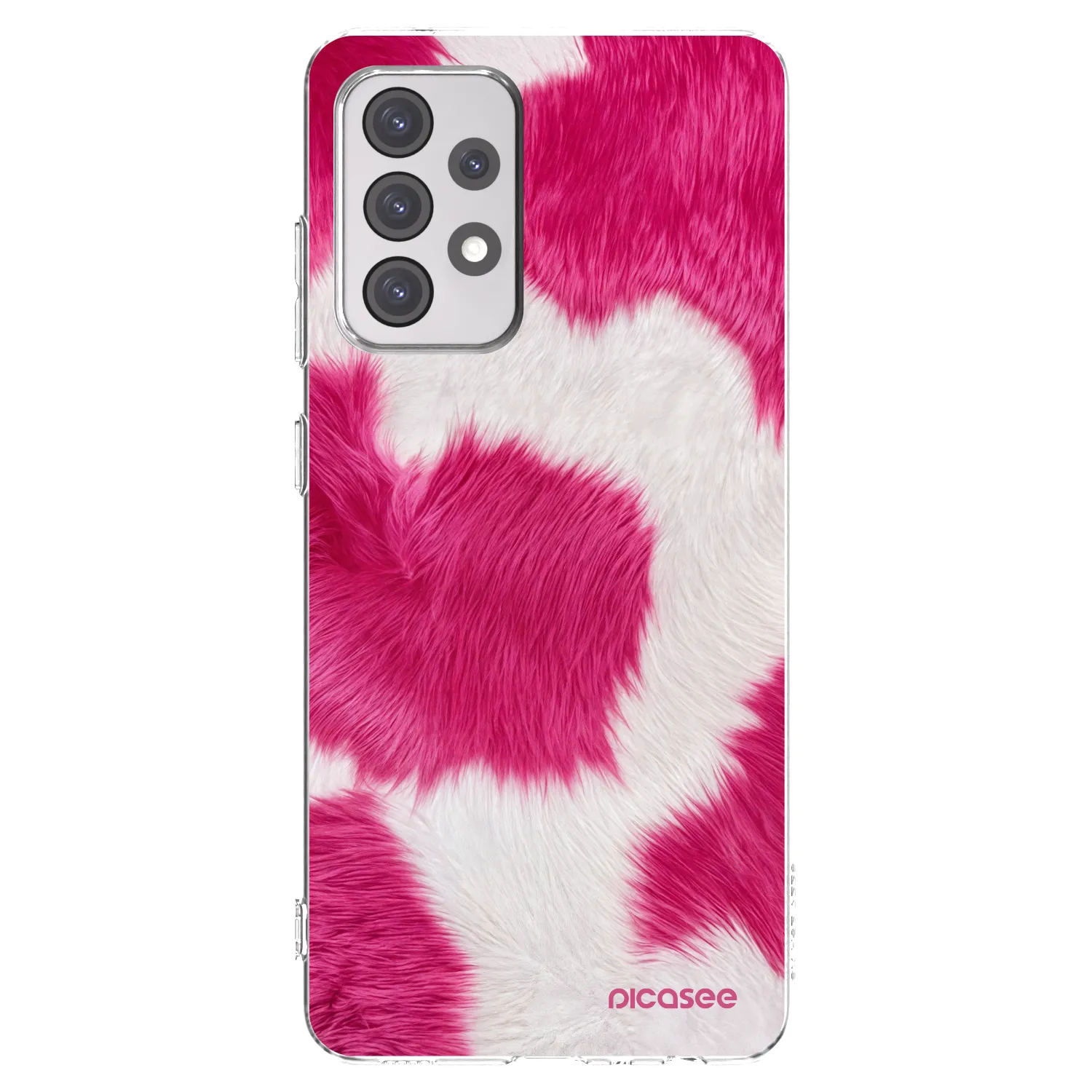 Picasee Samsung Galaxy A52s 5G A528B Hülle - Transparentes Silikon - Pink Moo