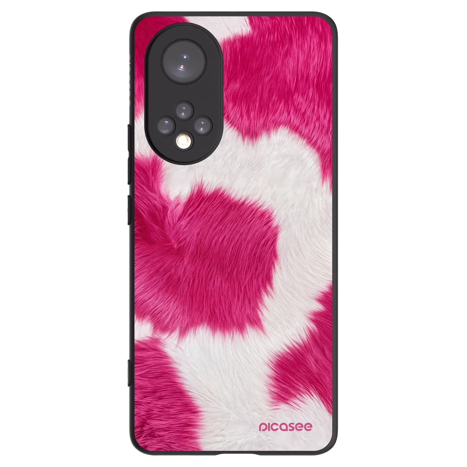 Picasee Huawei Nova 9 Hülle - Schwarzes Silikon - Pink Moo