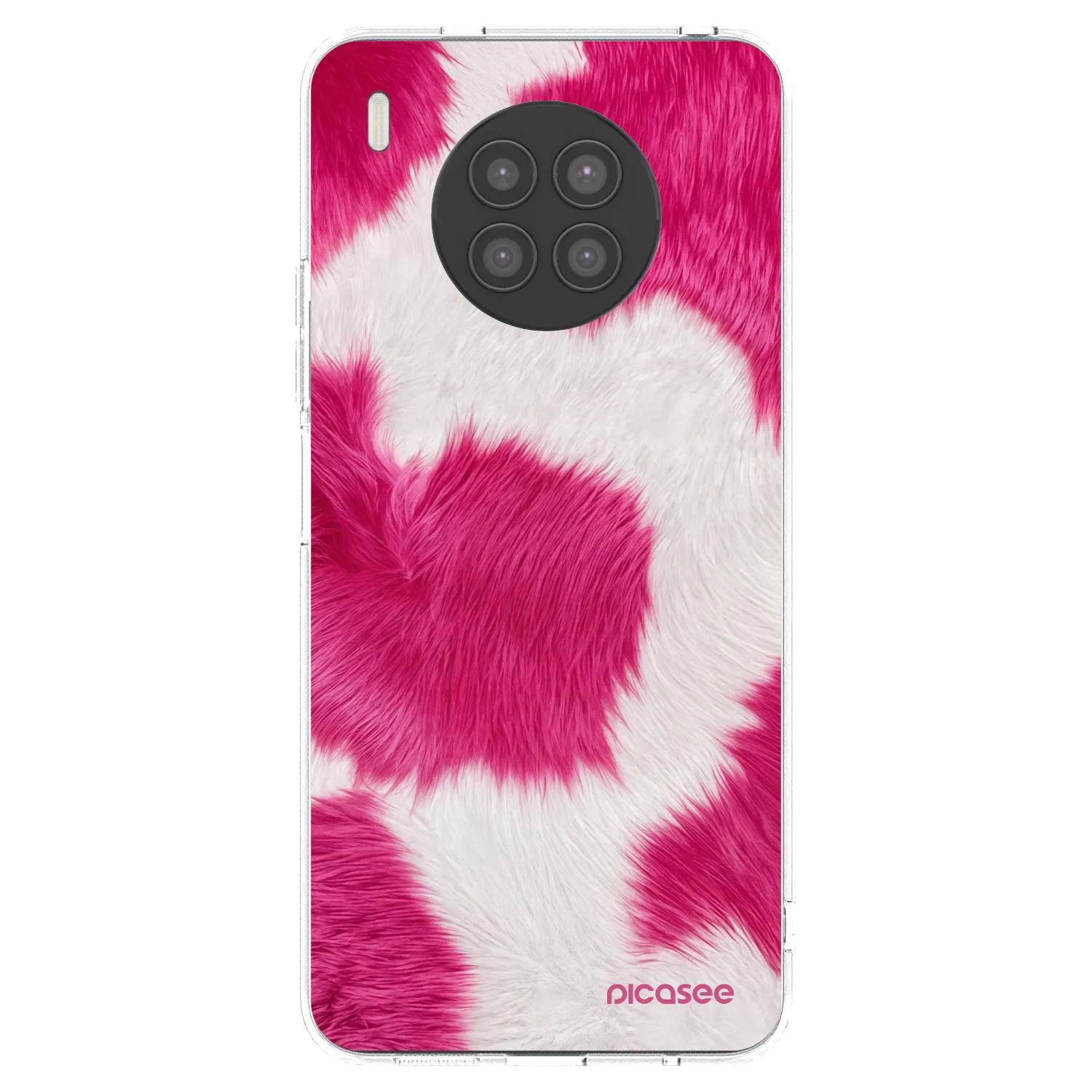 Picasee Huawei Nova 8i Hülle - Transparentes Silikon - Pink Moo