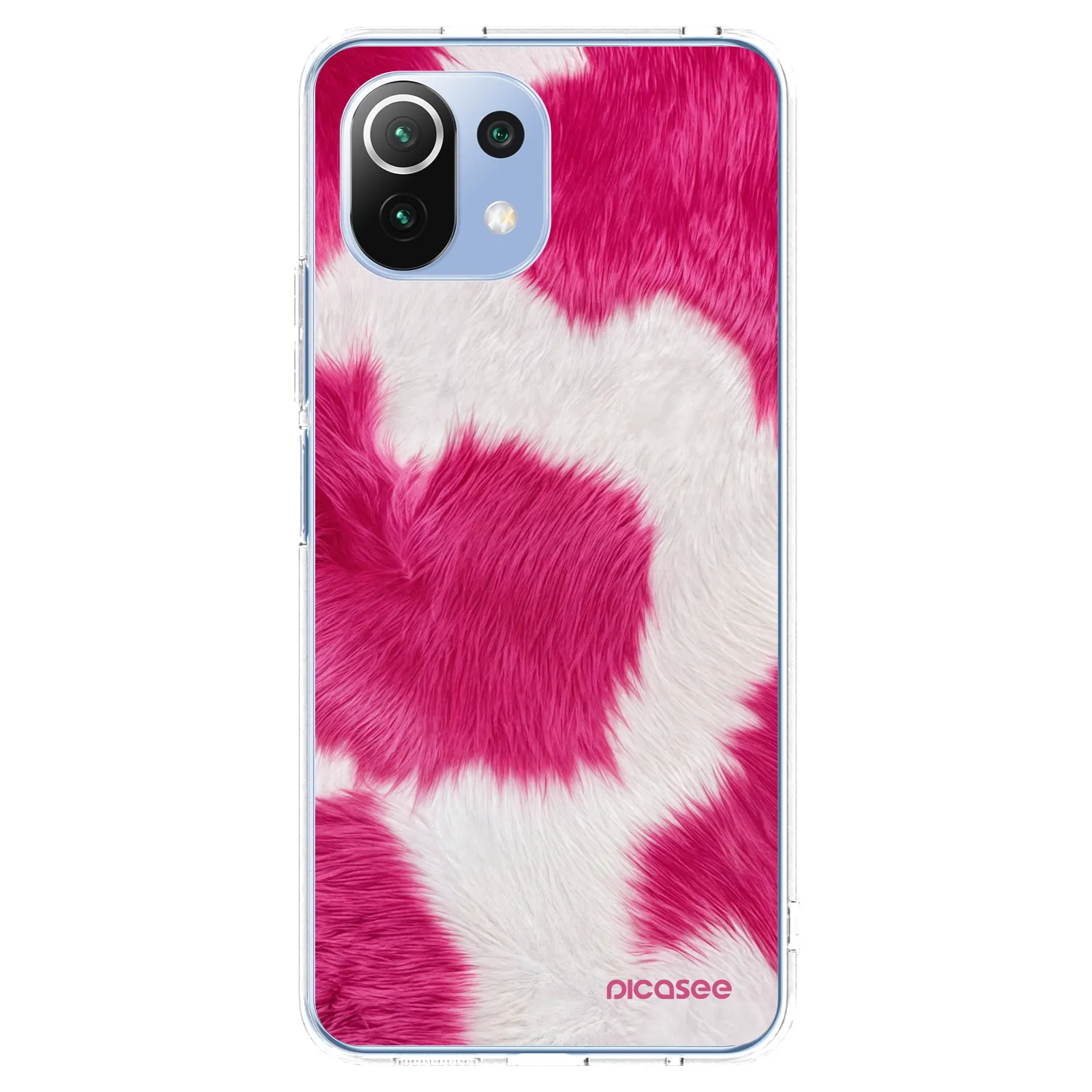 Picasee Xiaomi 11 Lite 5G NE Hülle - Transparentes Silikon - Pink Moo