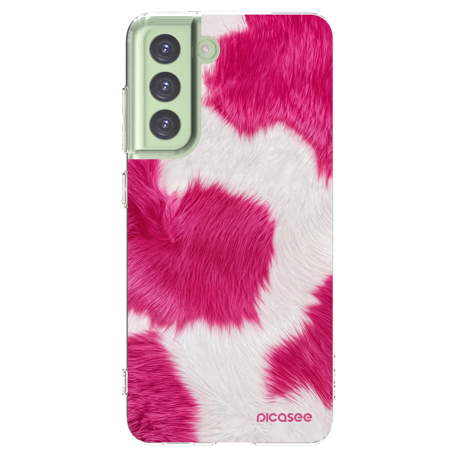 Picasee Samsung Galaxy S21 FE 5G Hülle - Transparentes Silikon - Pink Moo