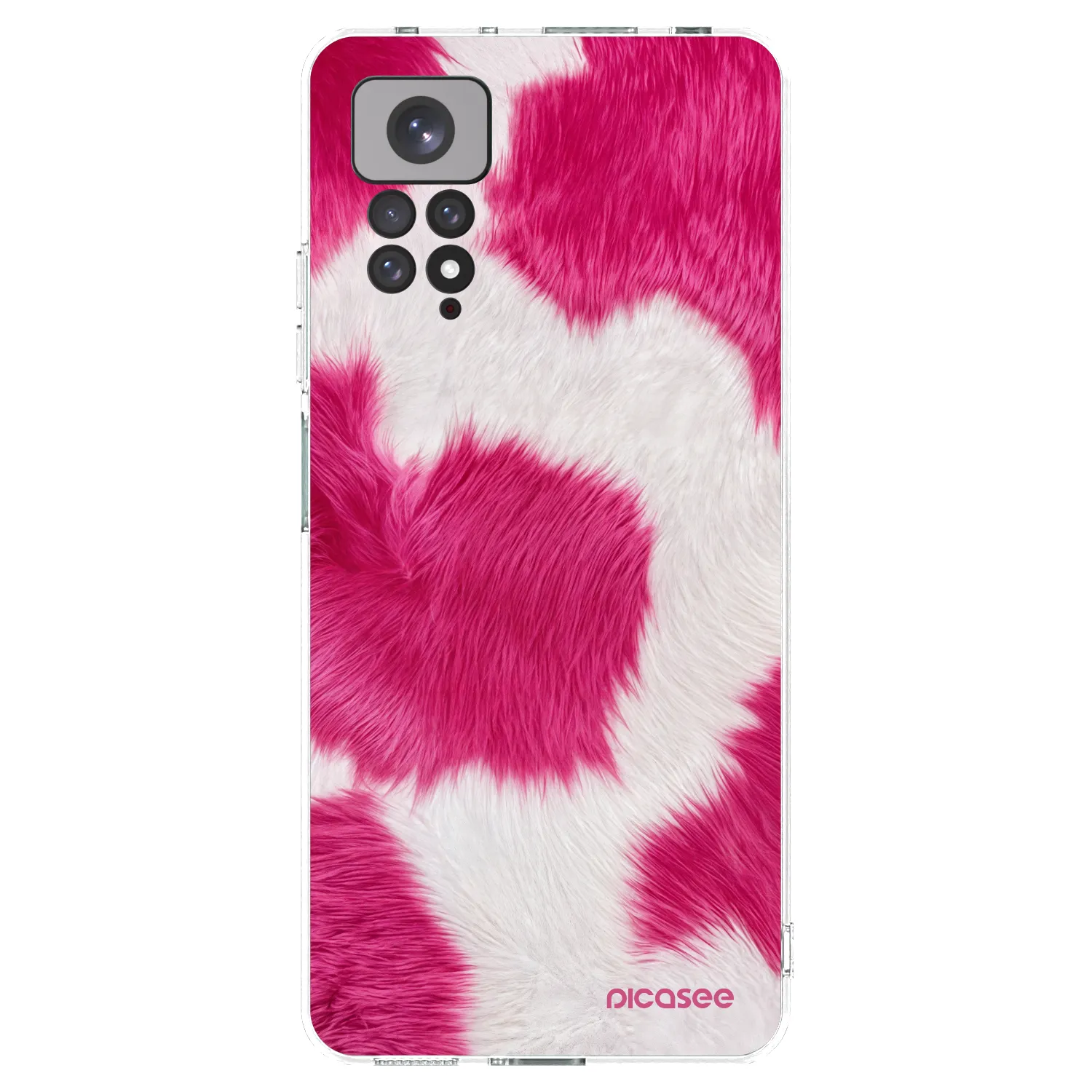 Picasee Xiaomi Redmi Note 11 Hülle - Transparentes Silikon - Pink Moo