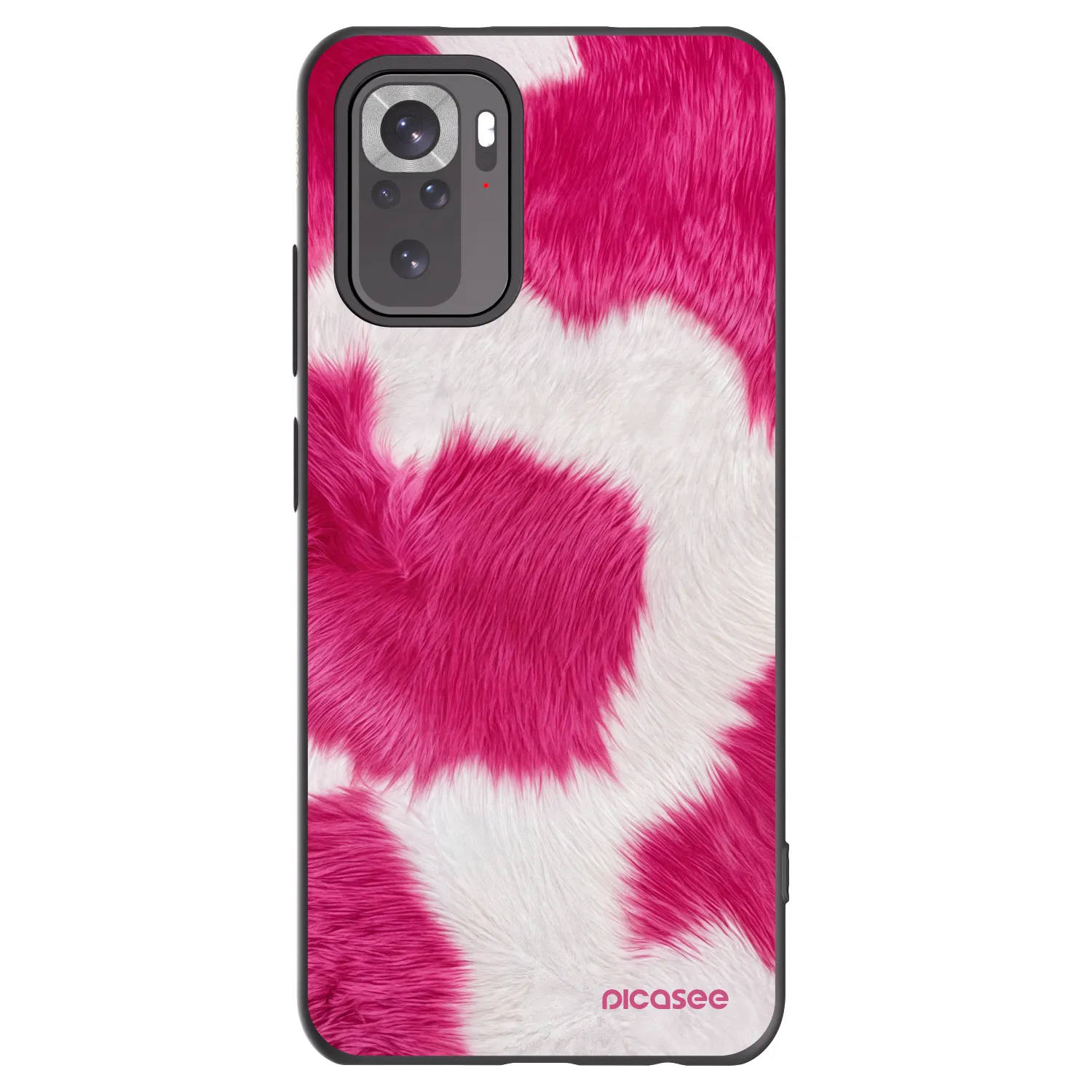 Picasee Xiaomi Redmi Note 11S 4G Hülle - Schwarzes Silikon - Pink Moo