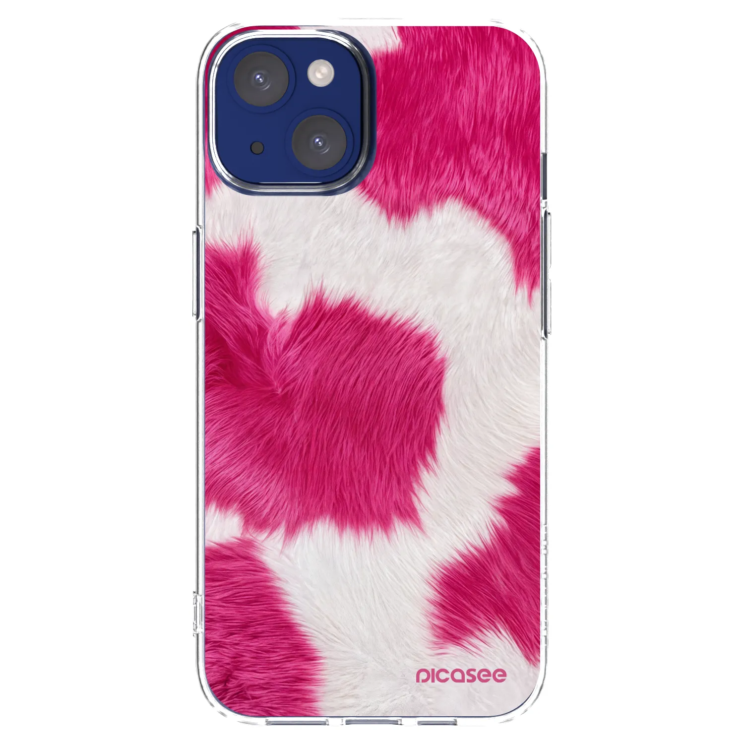 Picasee Apple iPhone 14 Hülle - Transparentes Silikon - Pink Moo