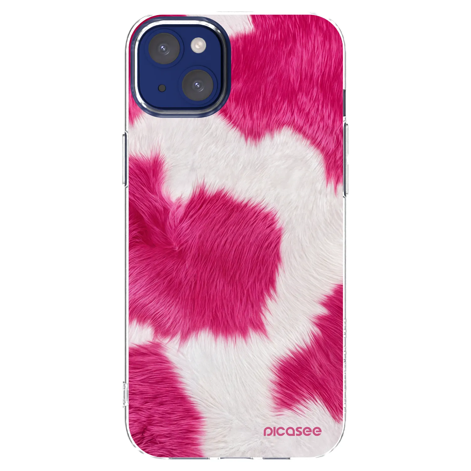Picasee Apple iPhone 14 Plus Hülle - Transparentes Silikon - Pink Moo