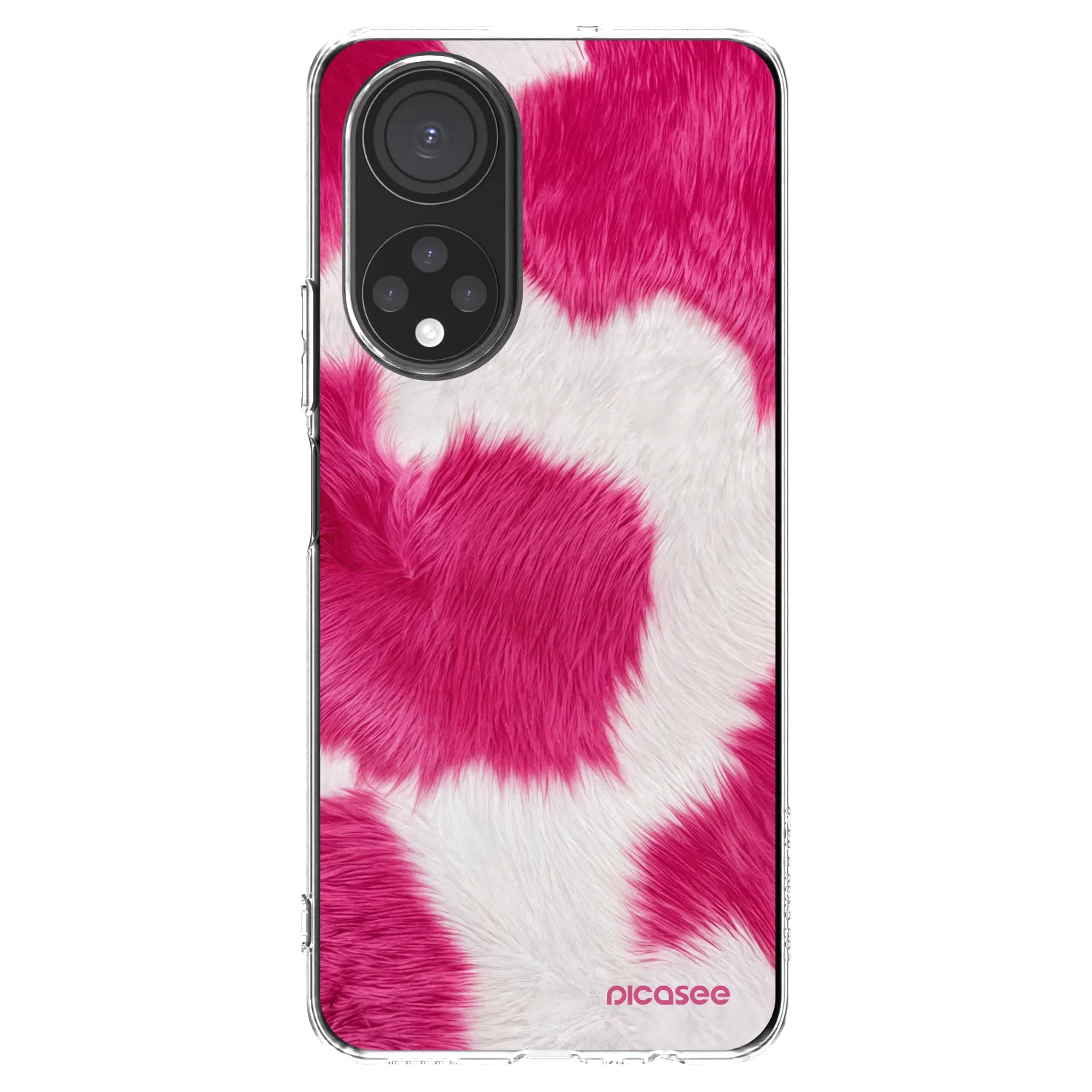 Picasee Honor X7 Hülle - Transparentes Silikon - Pink Moo