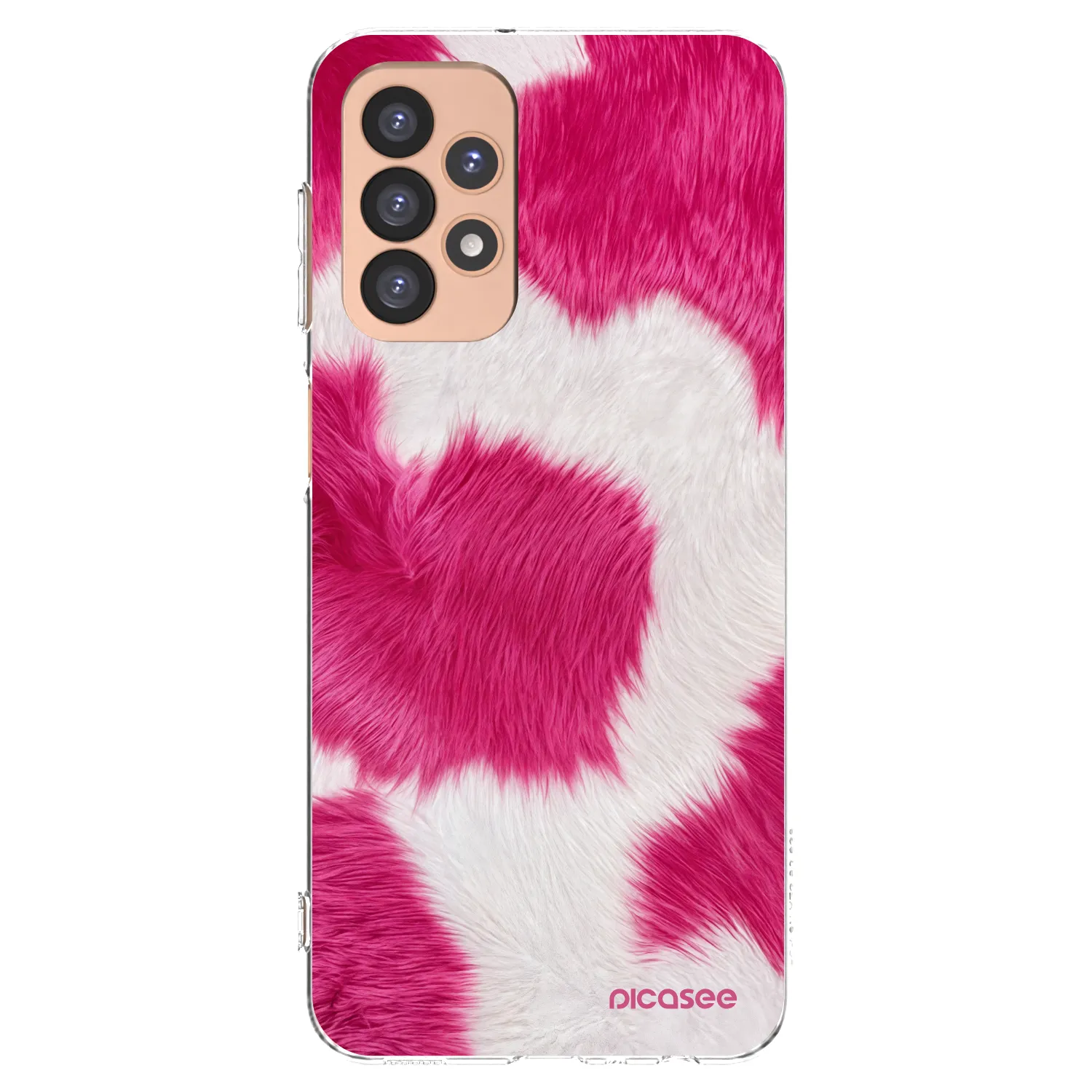 Picasee Samsung Galaxy A23 A236B 5G Hülle - Transparentes Silikon - Pink Moo