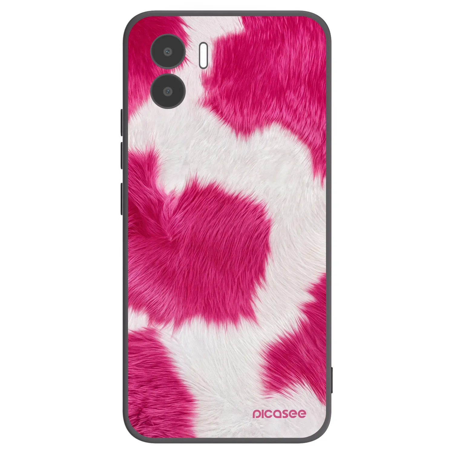 Picasee Xiaomi Redmi A1 Hülle - Schwarzes Silikon - Pink Moo