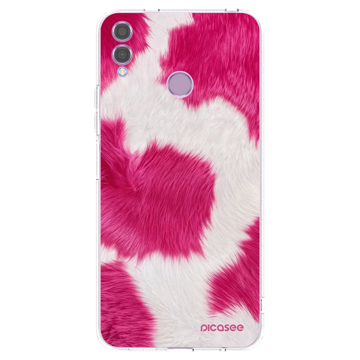 Picasee Honor 8X Hülle - Transparentes Silikon - Pink Moo