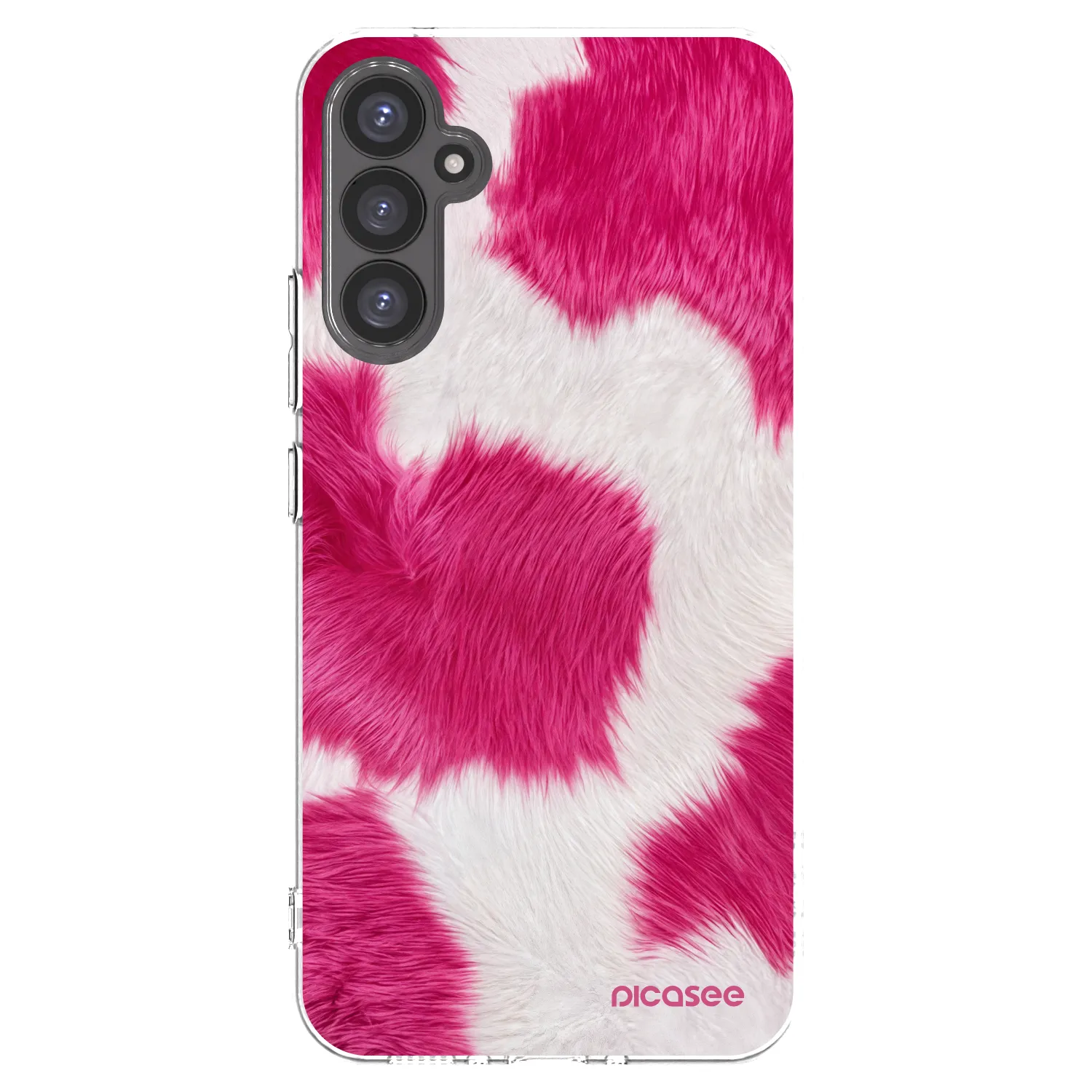 Picasee Samsung Galaxy A34 5G A346B Hülle - Transparentes Silikon - Pink Moo