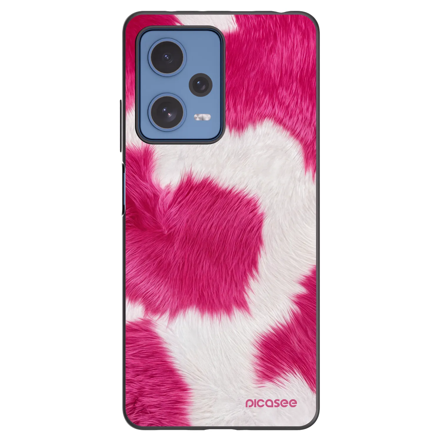 Picasee Xiaomi Redmi Note 12 Pro 5G Hülle - Schwarzes Silikon - Pink Moo