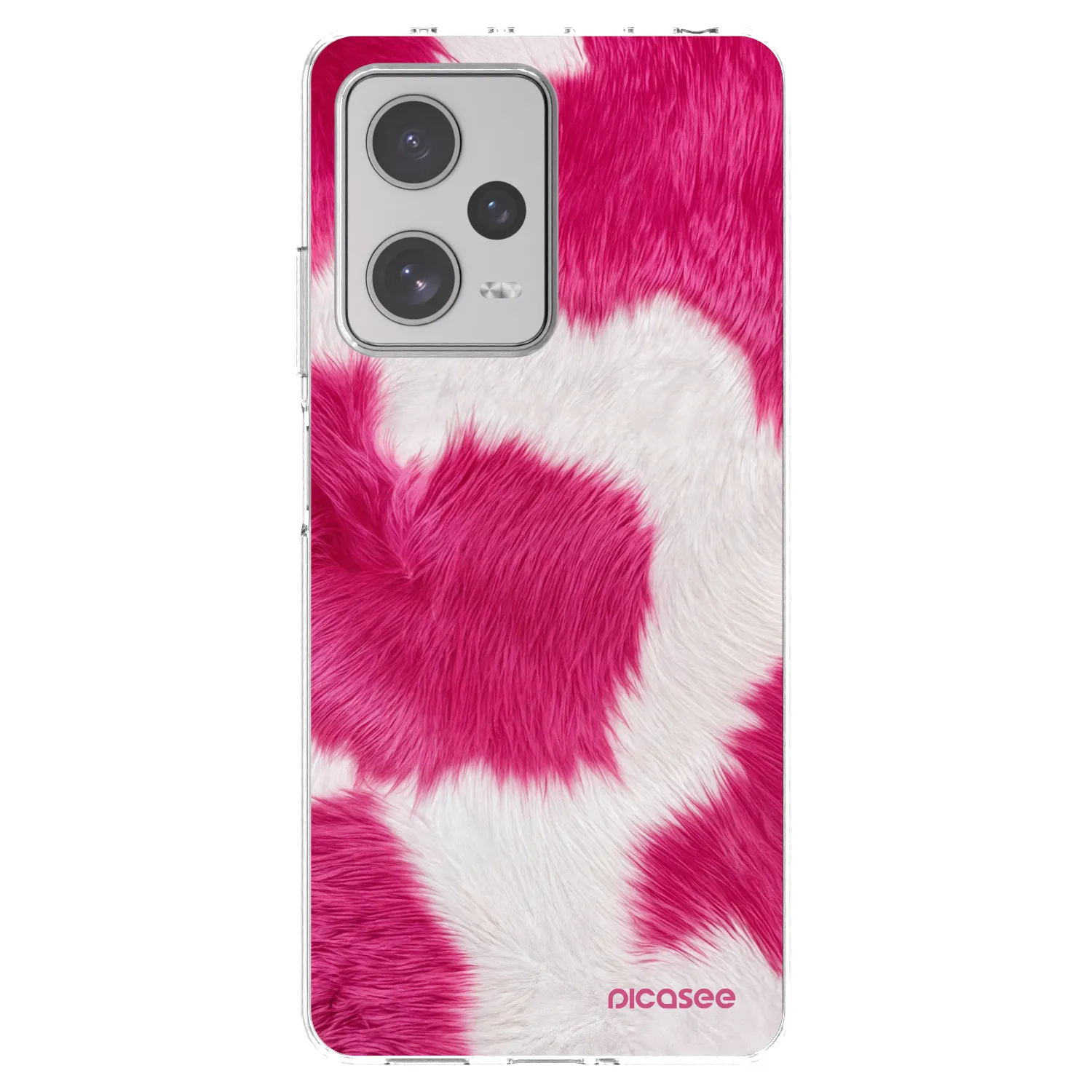 Picasee Xiaomi Redmi Note 12 Pro+ 5G Hülle - Transparentes Silikon - Pink Moo