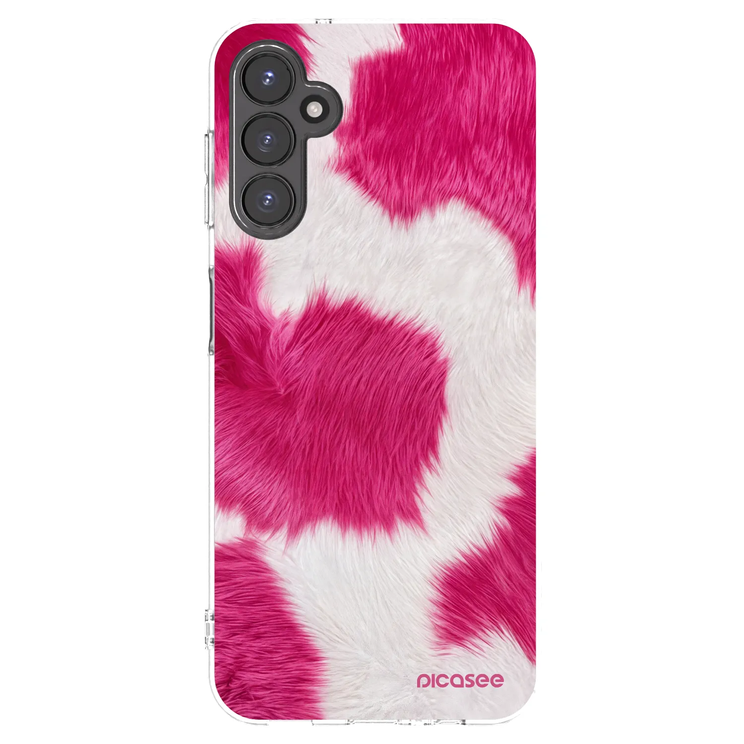 Picasee Samsung Galaxy A14 4G A145R Hülle - Transparentes Silikon - Pink Moo