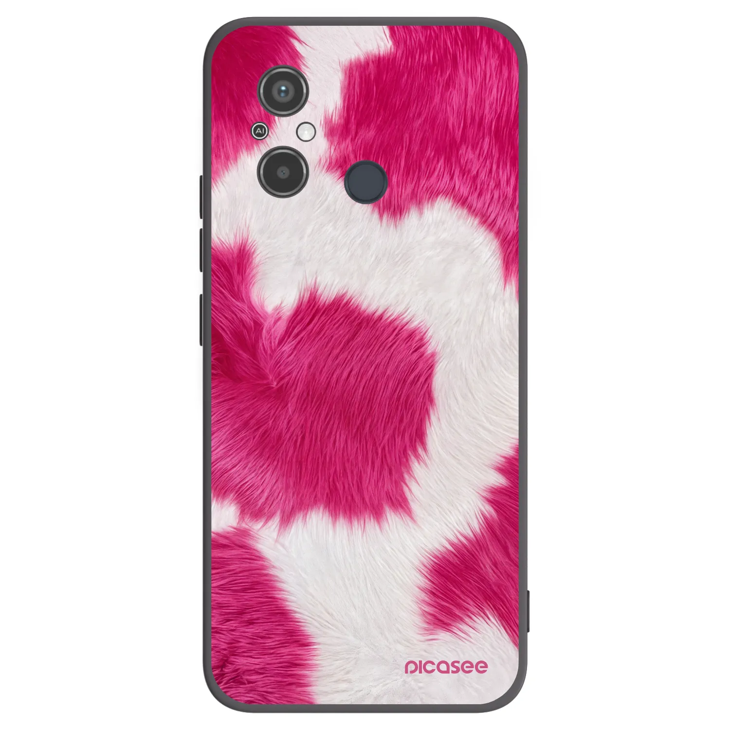Picasee Xiaomi Redmi 12C Hülle - Schwarzes Silikon - Pink Moo