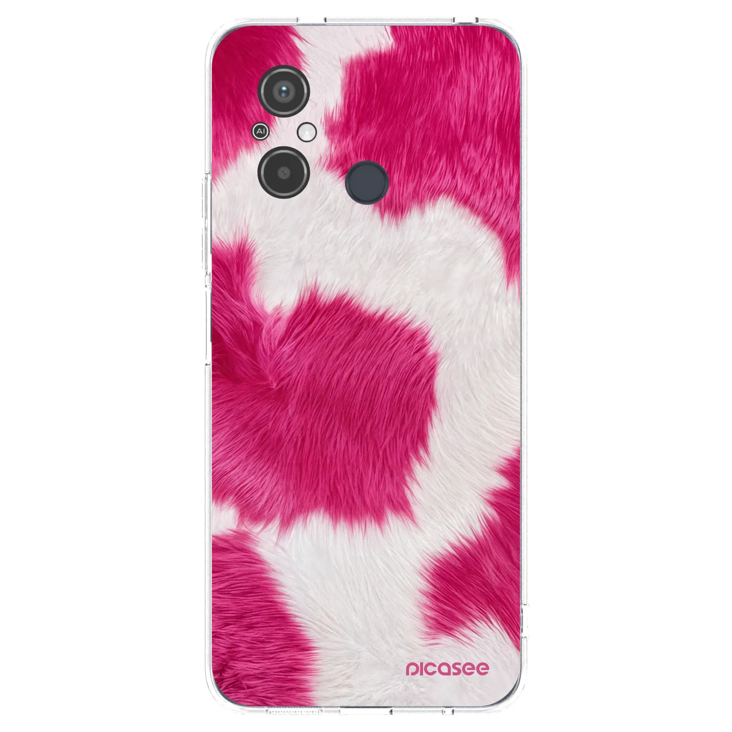 Picasee Xiaomi Redmi 12C Hülle - Transparentes Silikon - Pink Moo