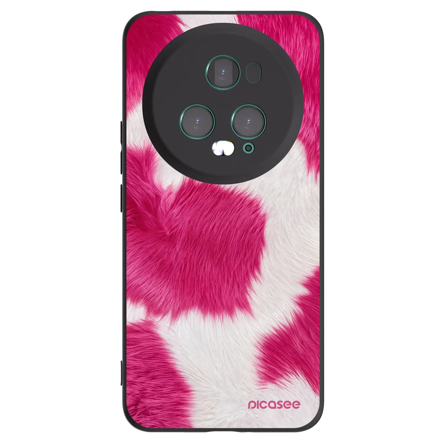 Picasee Honor Magic5 Pro Hülle - Schwarzes Silikon - Pink Moo