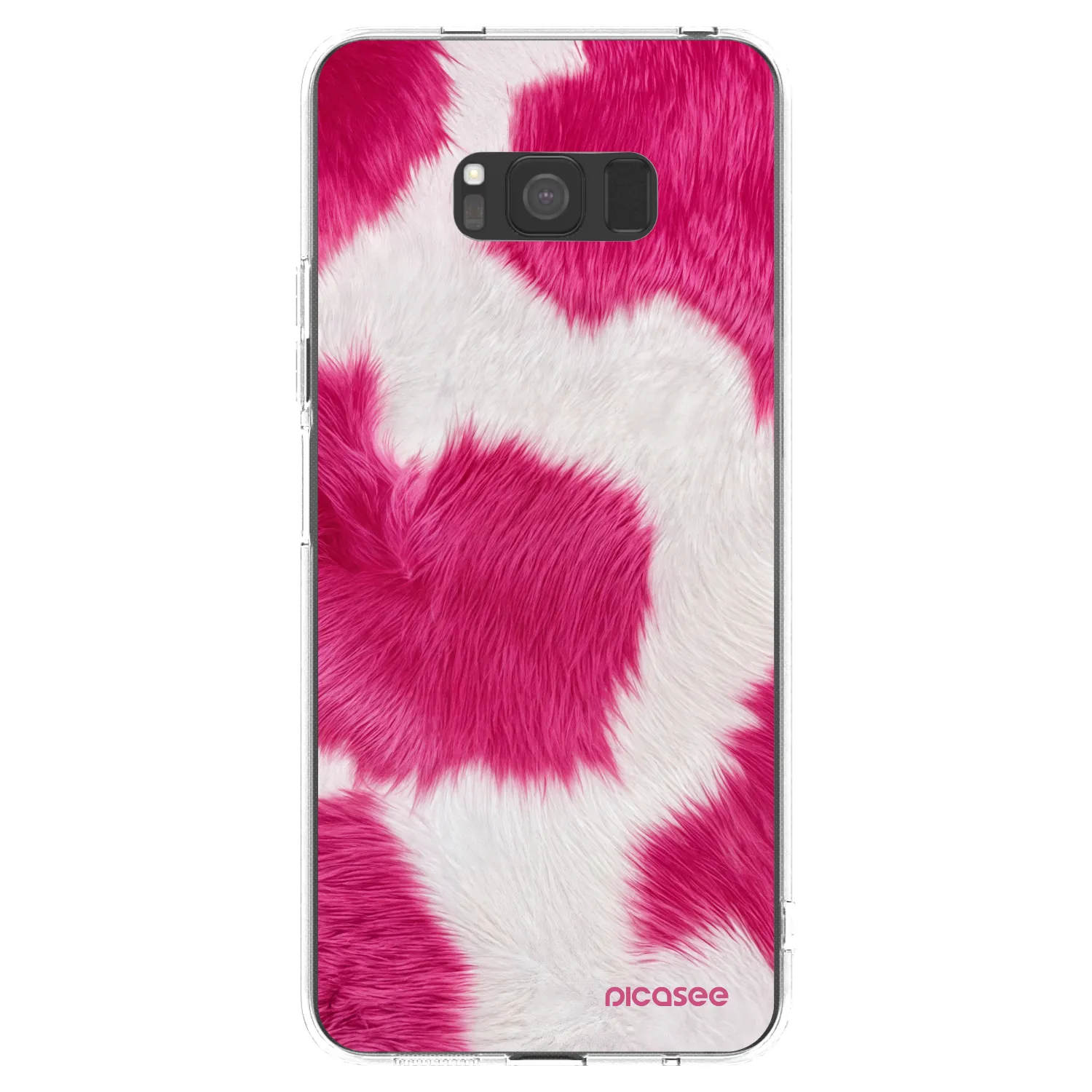 Picasee Samsung Galaxy S8 G950F Hülle - Transparentes Silikon - Pink Moo