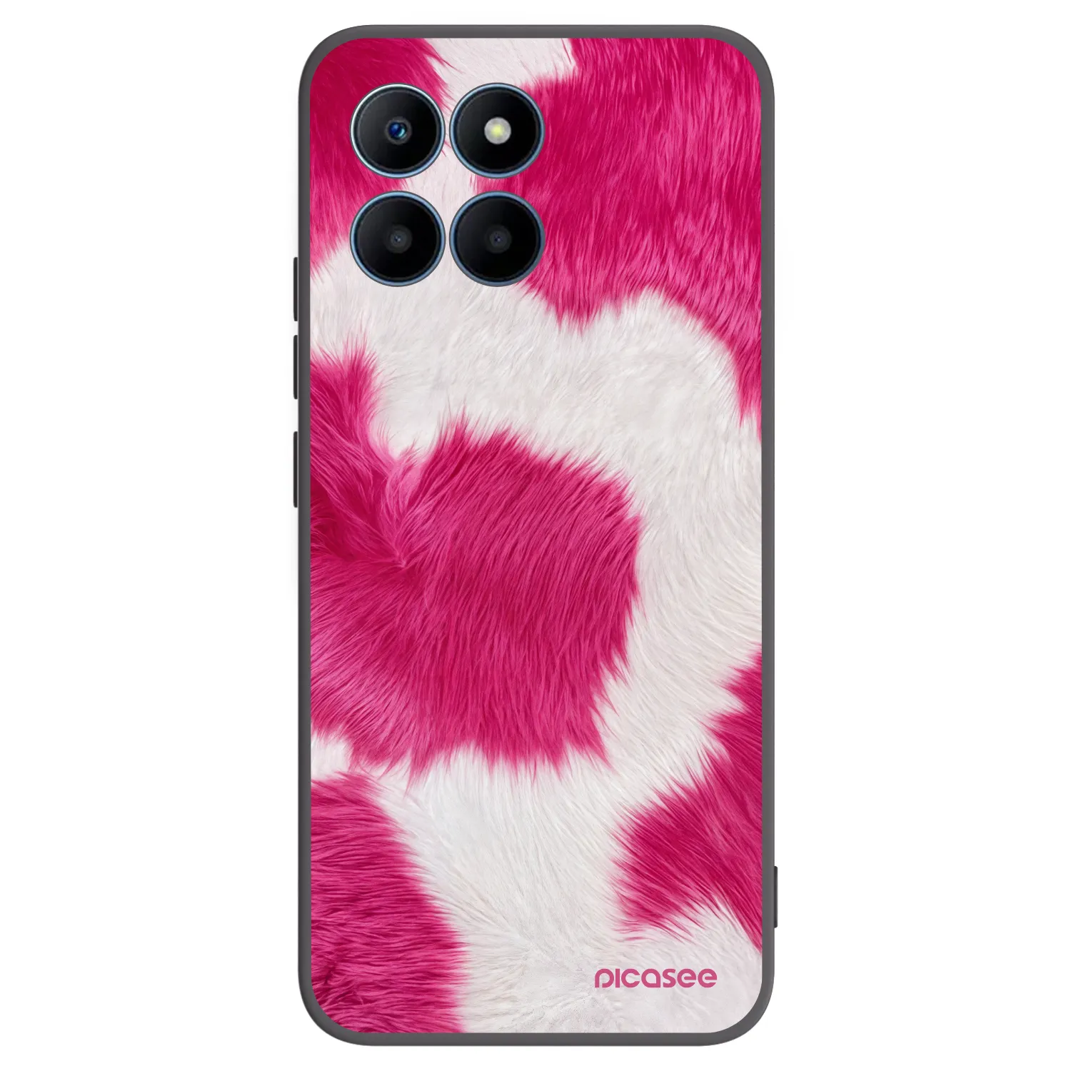 Picasee Honor 70 Lite Hülle - Schwarzes Silikon - Pink Moo