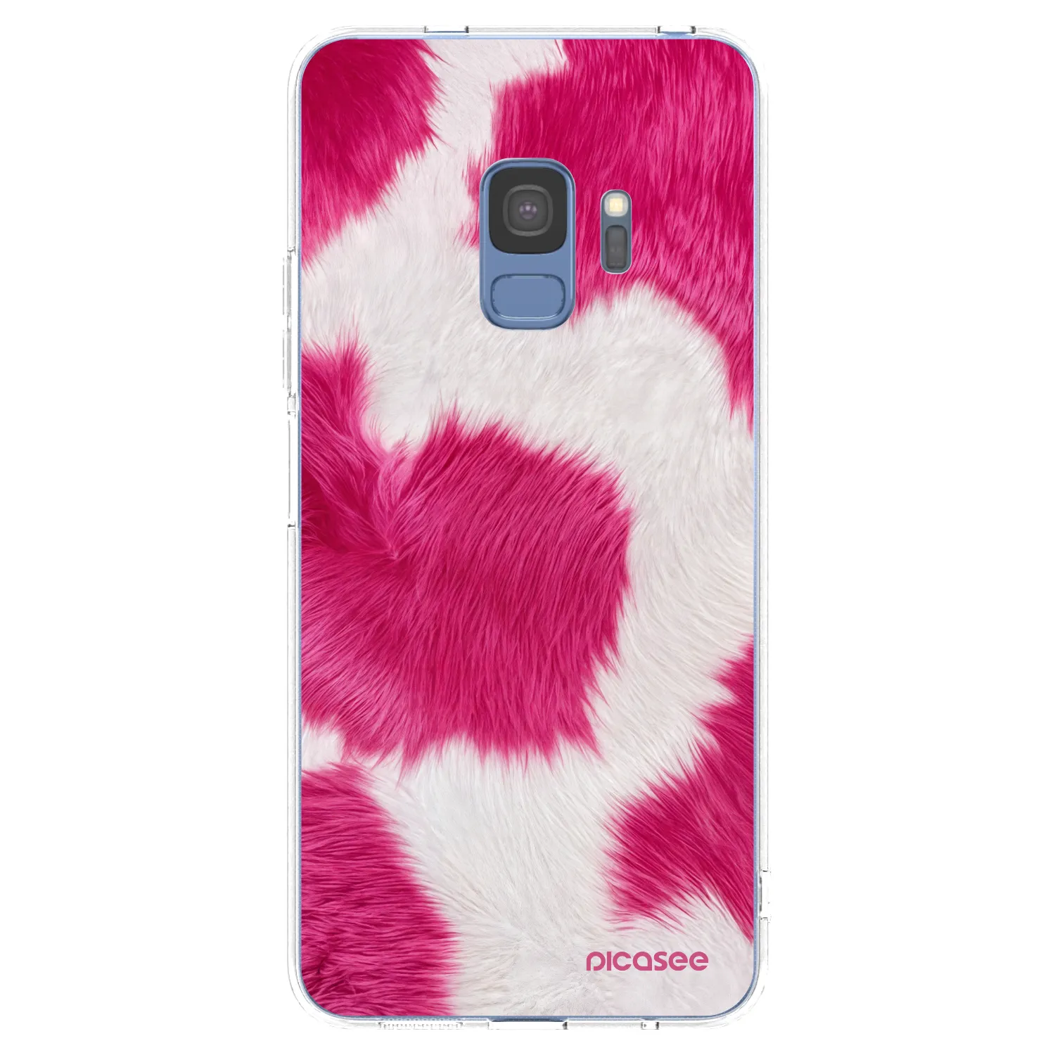 Picasee Samsung Galaxy S9 G960F Hülle - Transparentes Silikon - Pink Moo