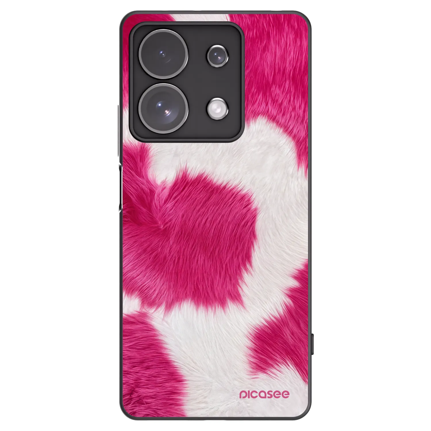 Picasee Xiaomi Redmi Note 13 Pro 4G Hülle - Schwarzes Silikon - Pink Moo